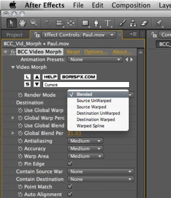 Boris Fx c Video Morph