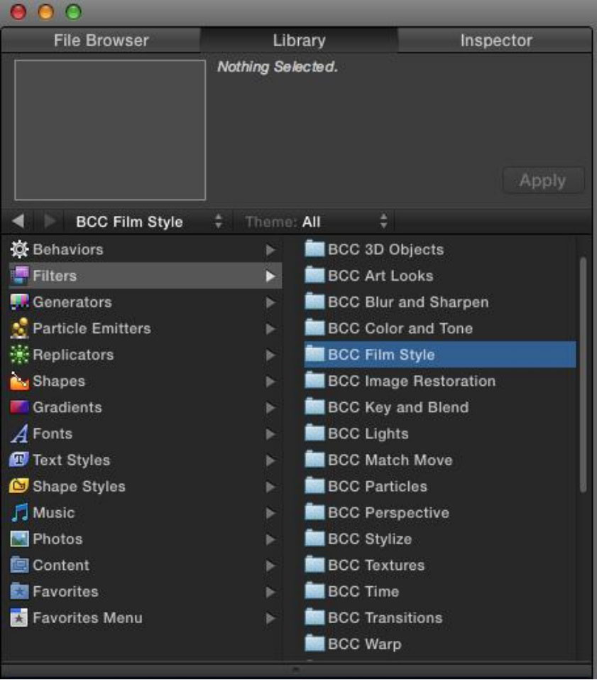 final cut pro filters