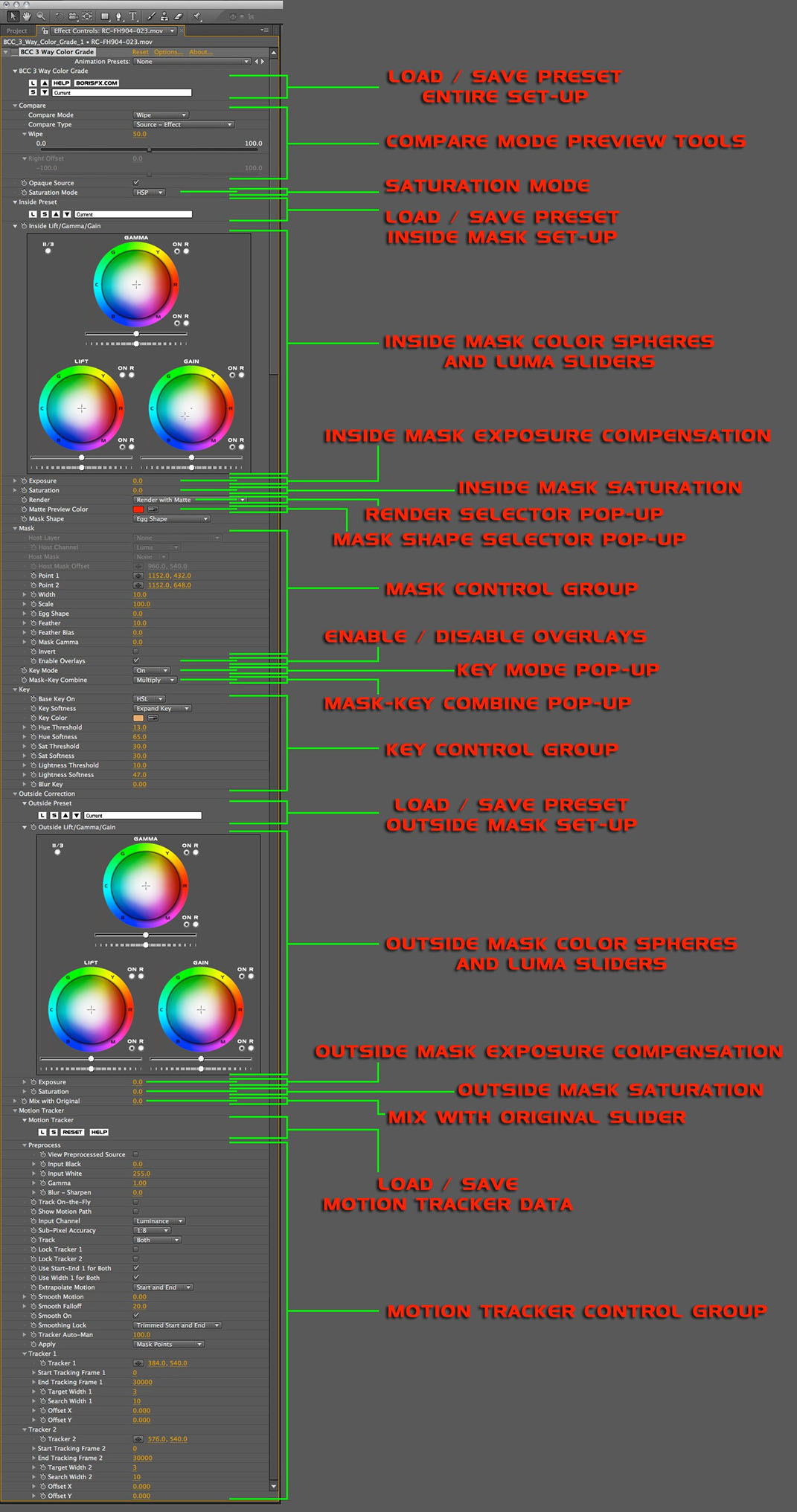 3 Way Color Grade Control Overview
