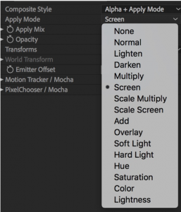 Alpha plus Apply Mode