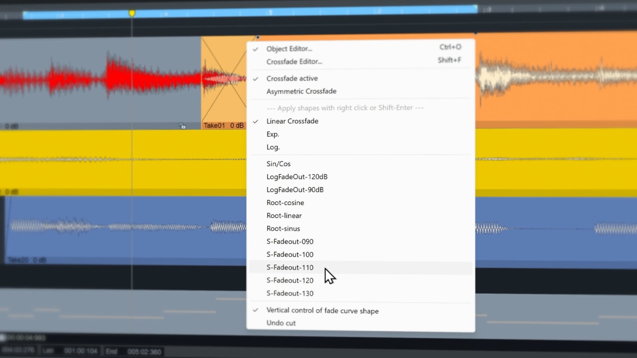 Updated Crossfade Editor