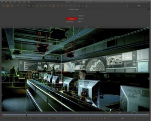 Complex roto in a mission control room