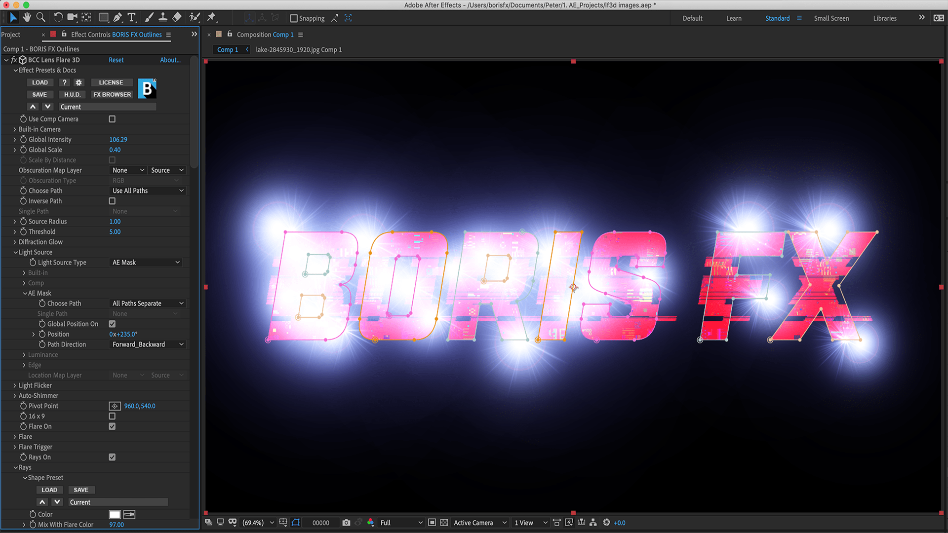 boris fx 3d objects