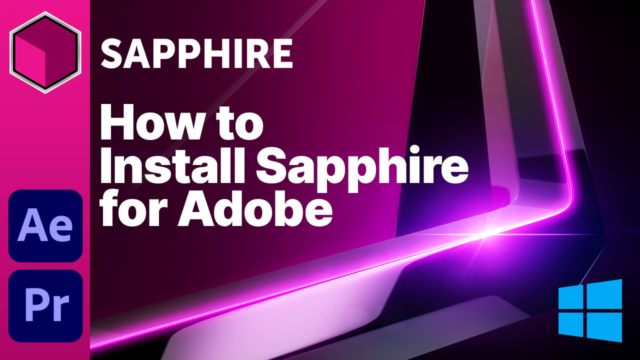 How to Install Sapphire for Adobe on Windows