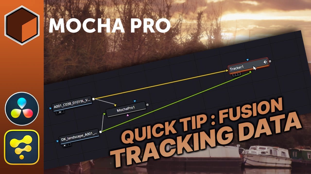 Mocha Pro: Using Track Data in Blackmagic Fusion