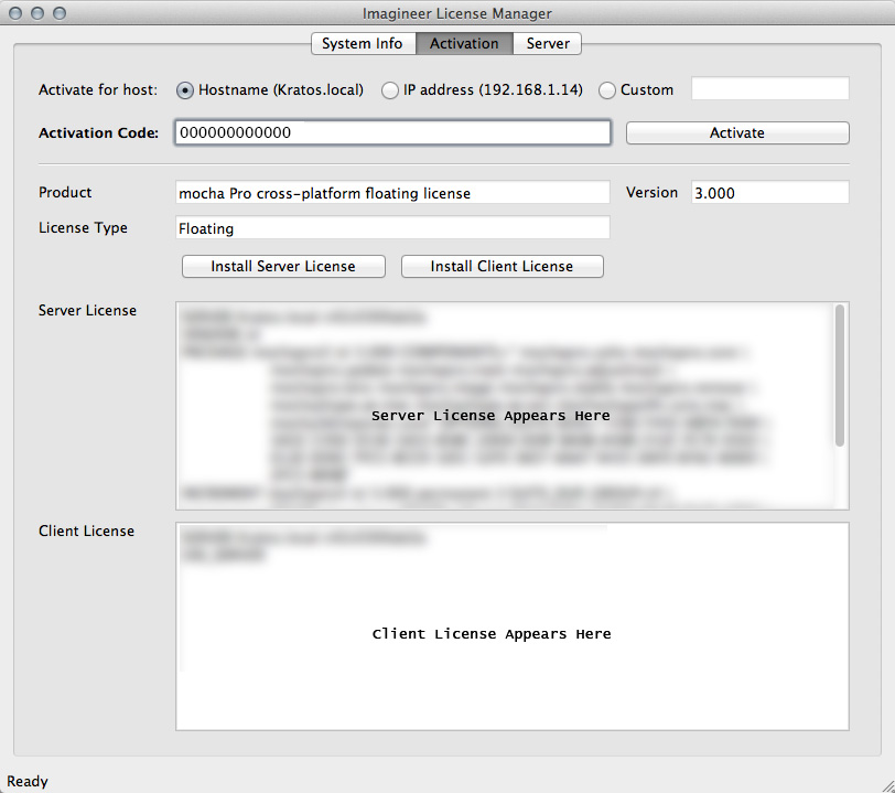 Mac OSX License Manager