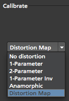 lens distortion map calibration
