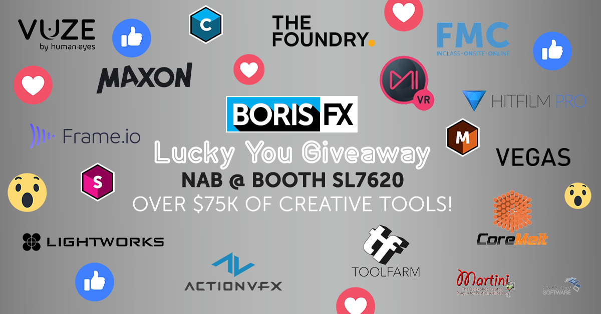 Boris FX Giveaway with VFX and editing partners