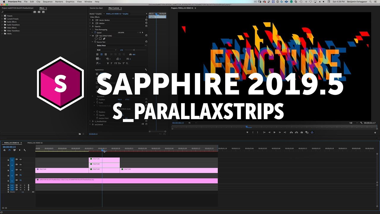 Sapphire 2019.5 - Intro to New Parallax Strips Effect & Transition