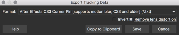 lens exporttrackingdata ae