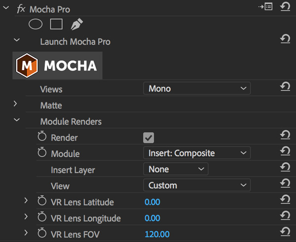 mochapro premiere plugin full interface
