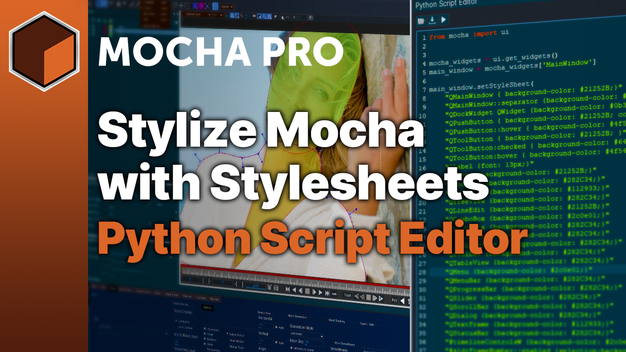 How to Customize the Mocha Pro UI with the Python Script Editor