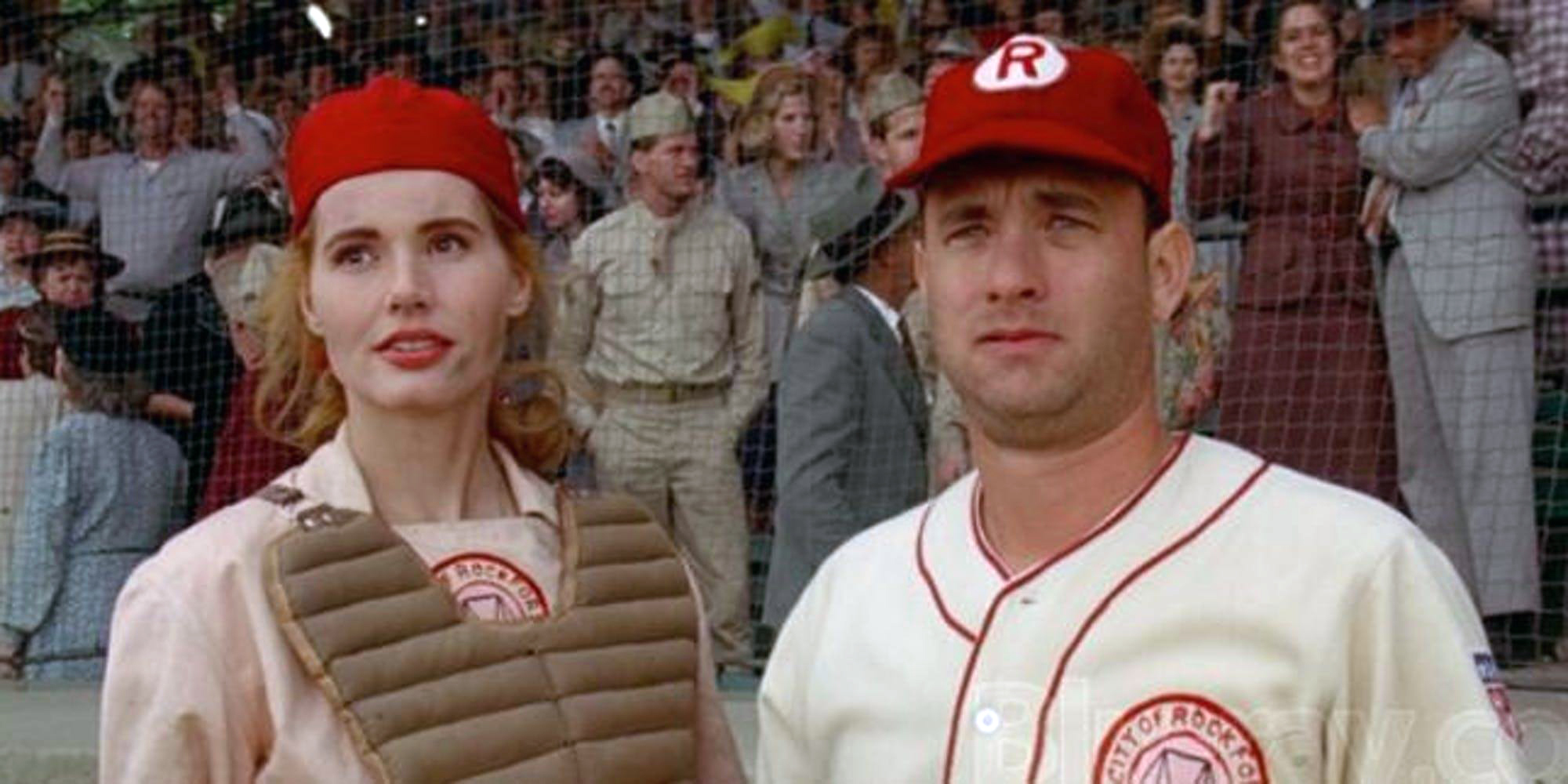 A League of Their Own, Geena David and Tom Hanks