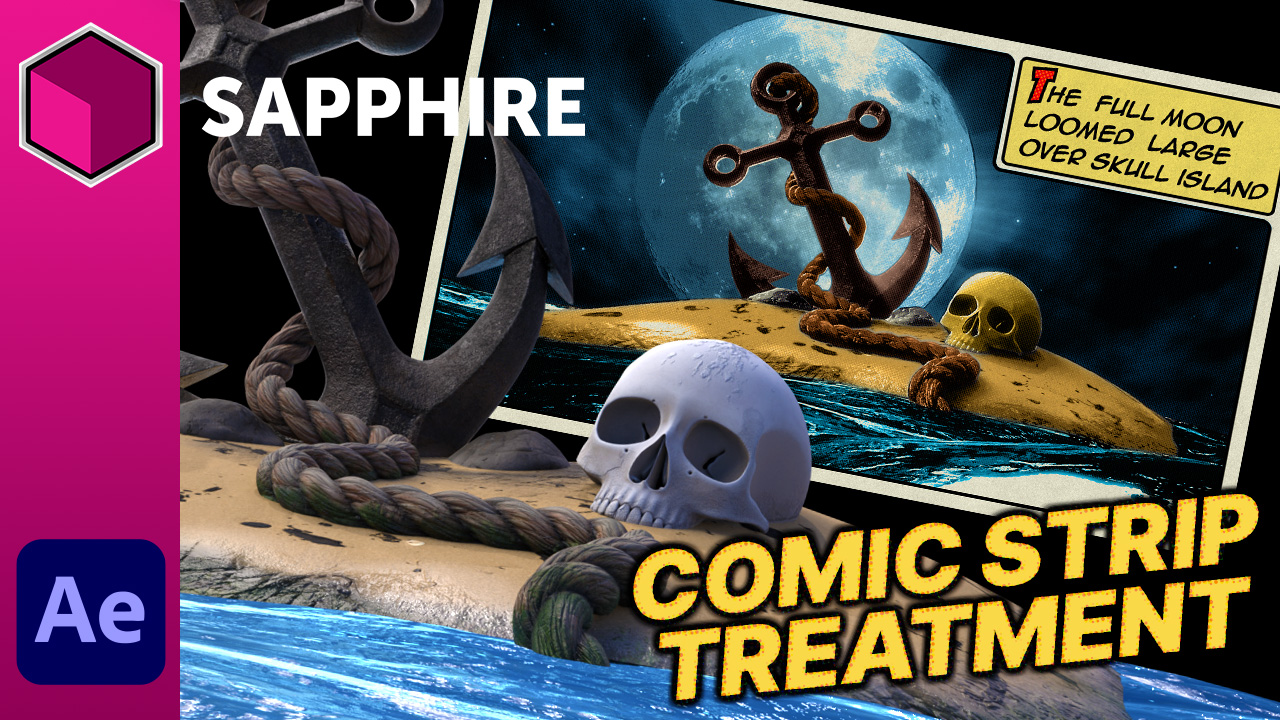 Sapphire: Vintage Comic Strip Look