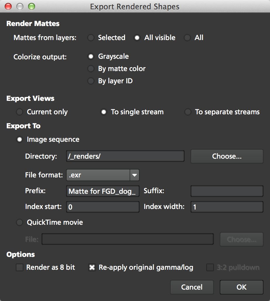 4.0.0 Export Rendered Shapes