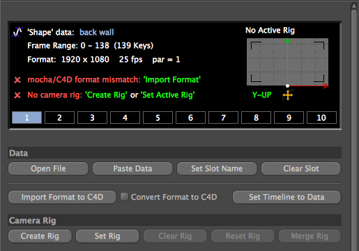 4.1.3 Imported MochaBlend Shape Data