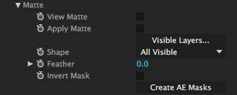 5.0.0 mochapro ae plugin matte section