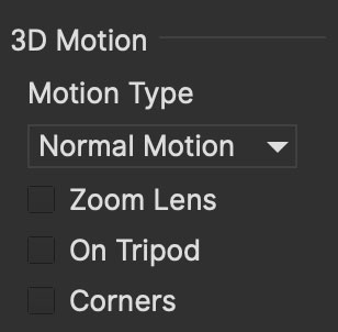 camerasolve 3dmotion column