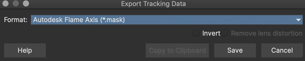export flame axis track