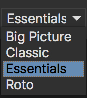 layouts dropdown