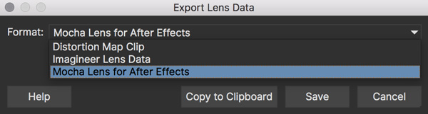 lens exportlensdata ae
