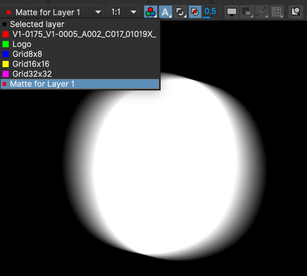 matte clip view