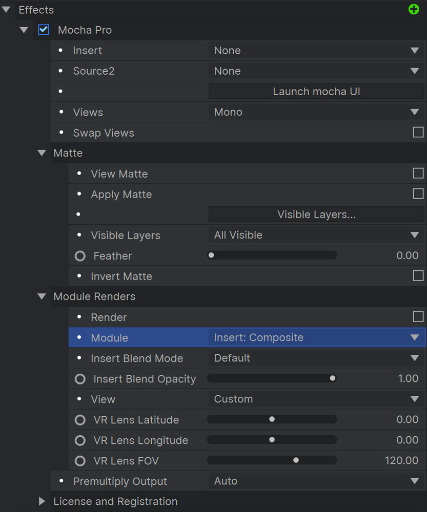 mocha hitfilm plugin full interface