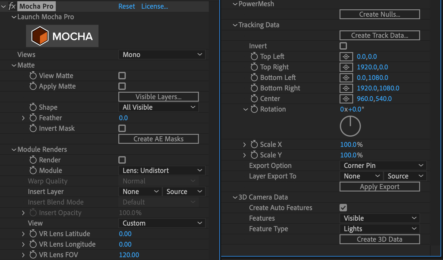 mochapro ae plugin full interface