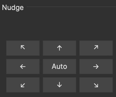 adjusttrack transform nudge