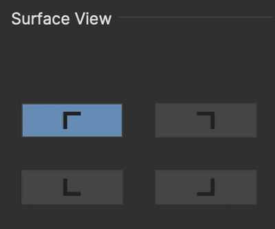 adjusttrack transform surface view