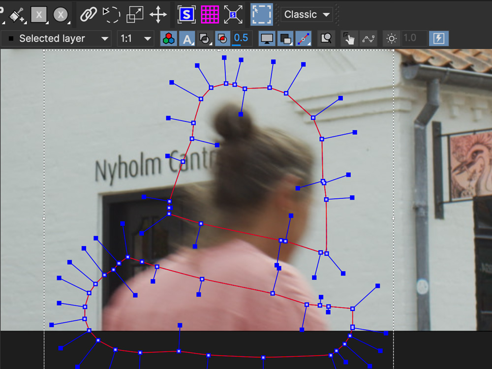 areabrush addspline minus result