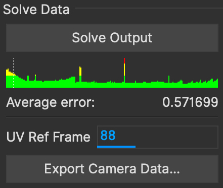 camerasolve solve output column
