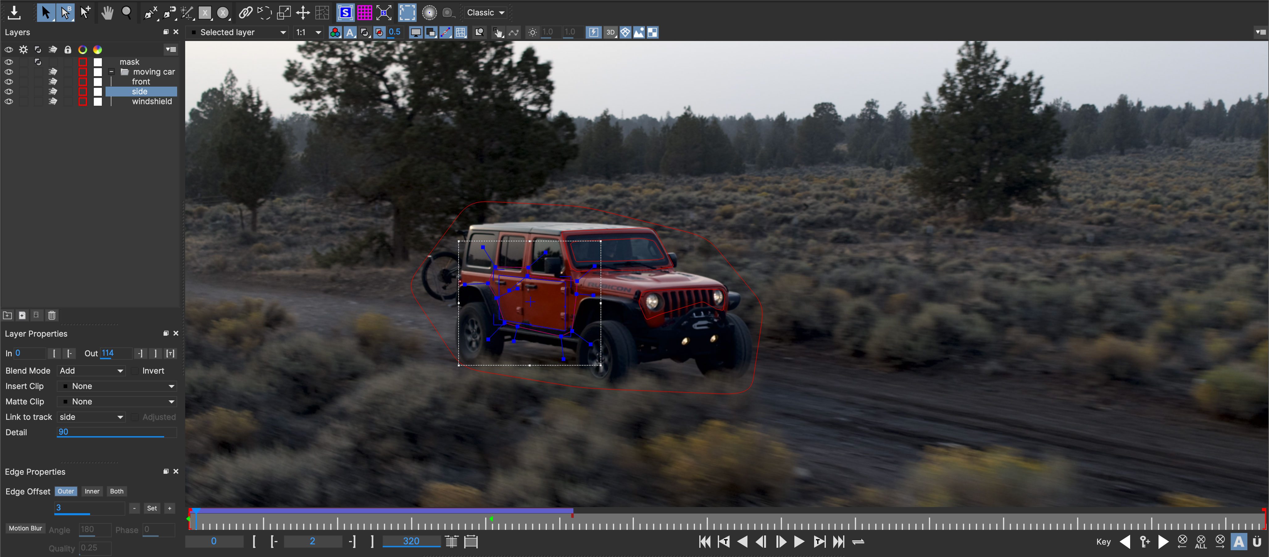 car moving object group