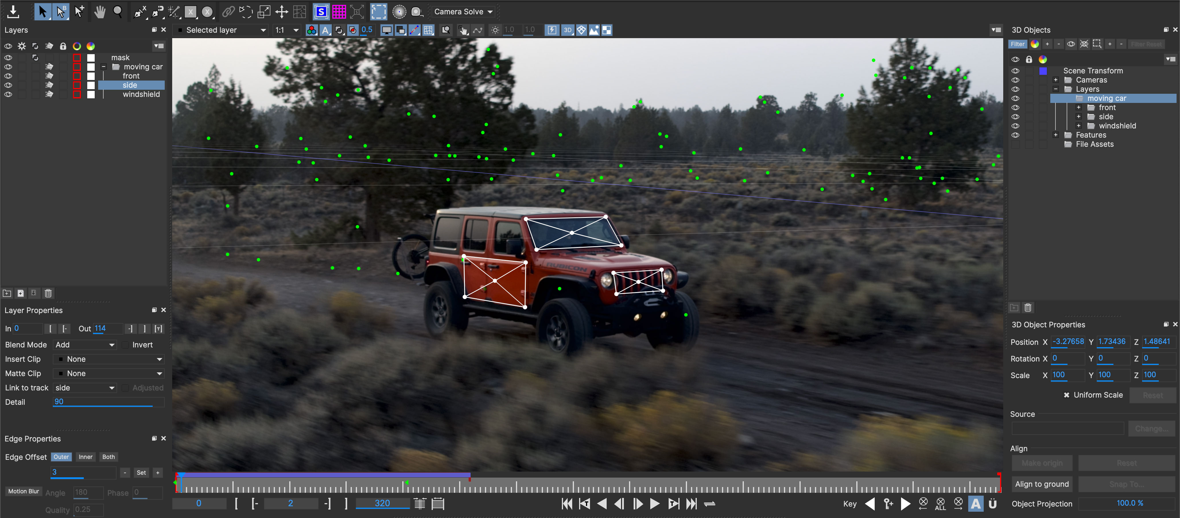 car moving object solved