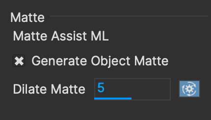 dilate matte parameters