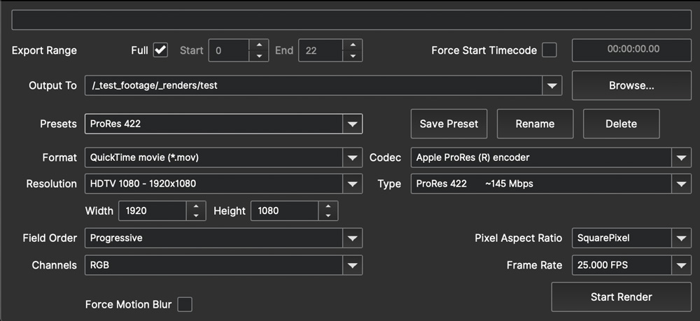 gstreamer export dialog