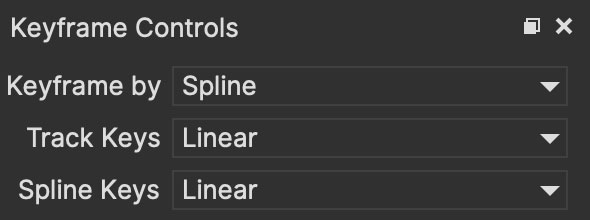keyframe controls