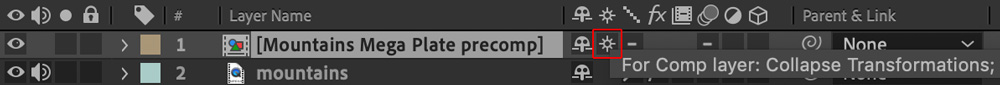megaplates ae collapsetransforms