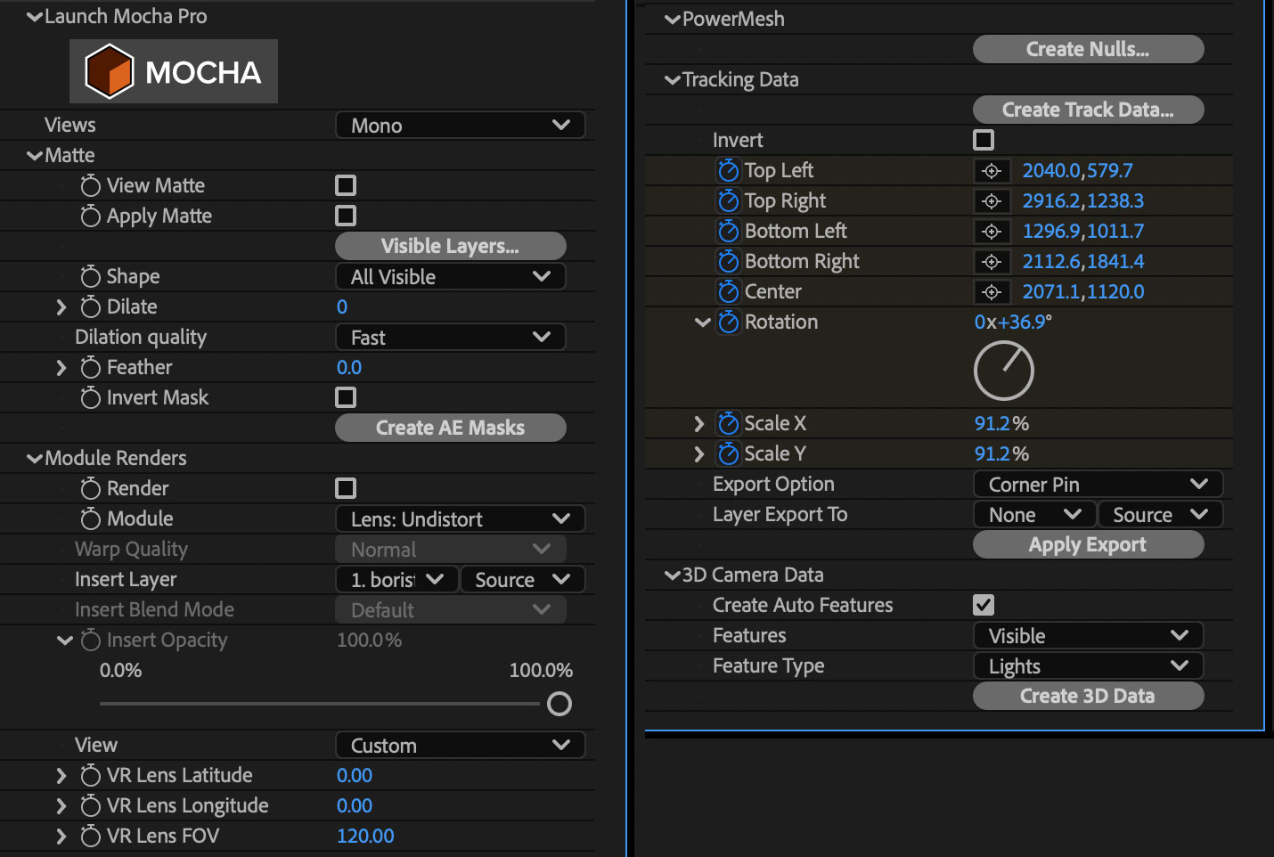 mochapro ae plugin full interface
