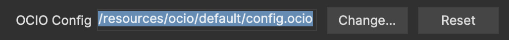 ocio change config