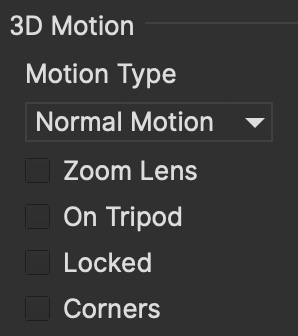 camerasolve 3dmotion column