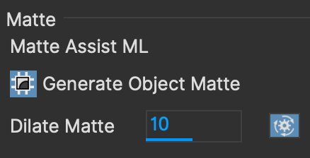 dilate matte parameters