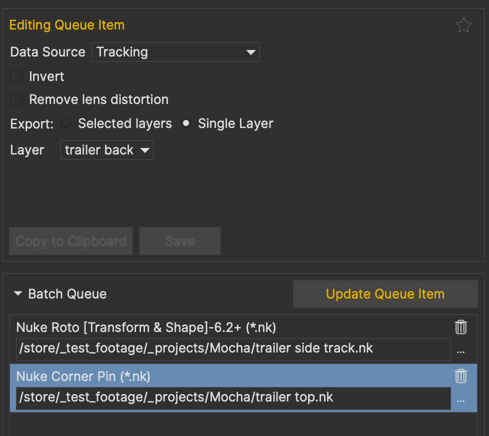 export dialog batch update