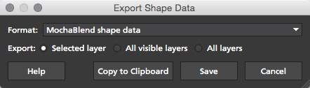 4.1.3 Export MochaBlend Shape Data