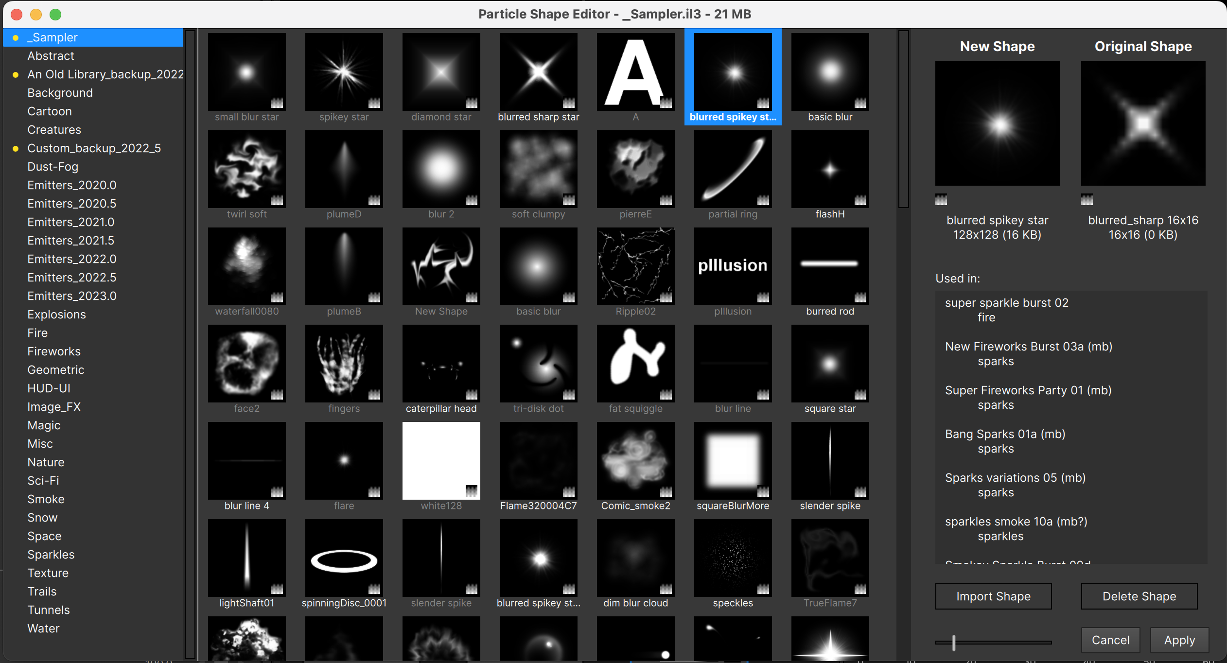 Particle Shape Editor