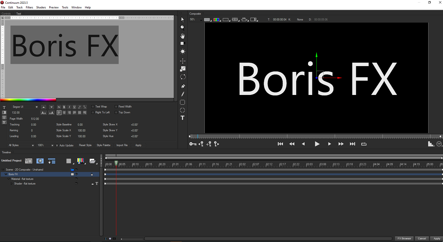 Boris FX | Title Studio- Animating an Object Using Keyframes