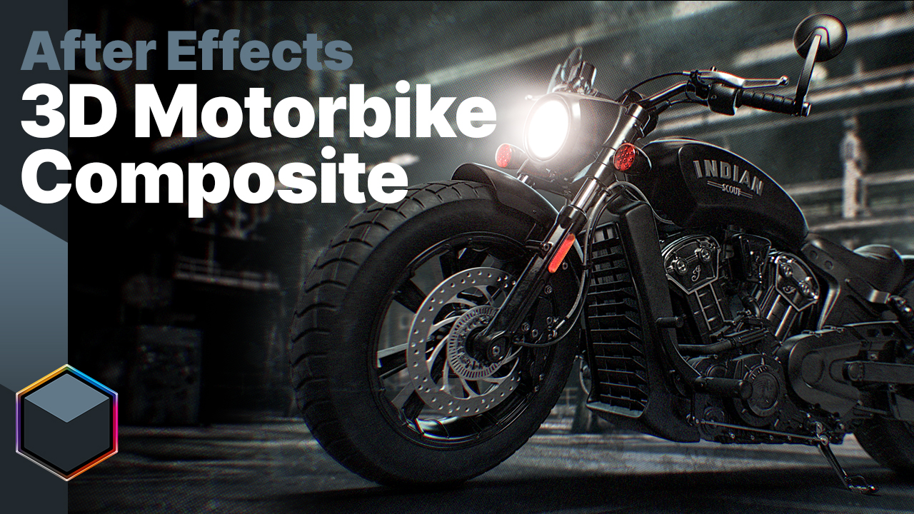 Boris FX Suite: Composite a 3D Motorbike Model in After Effects