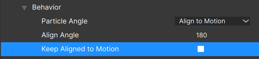 Align to Motion