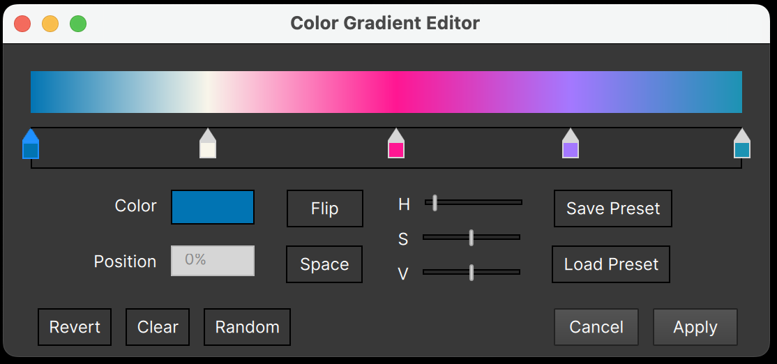 Color Gradient Editor