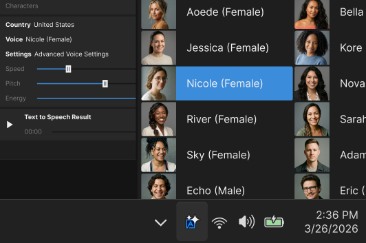 Modern Equalizer interface showing a frequency response curve with four adjustment points and an output gain at 0.0 dB.